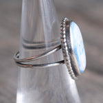 Vintage Sterling Howlite Ring 5.75