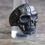 Vintage Sterling Skull Ring 13