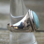Vintage Sterling Larimar Ring 8.5