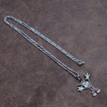 Vintage Sterling Mickey Necklace 20”