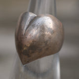 Vintage Sterling Silver Heart Ring 4.75
