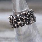 Vintage Sterling Silver Textured Band Ring 5