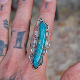 Huge Vintage Sterling Turquoise Ring 9