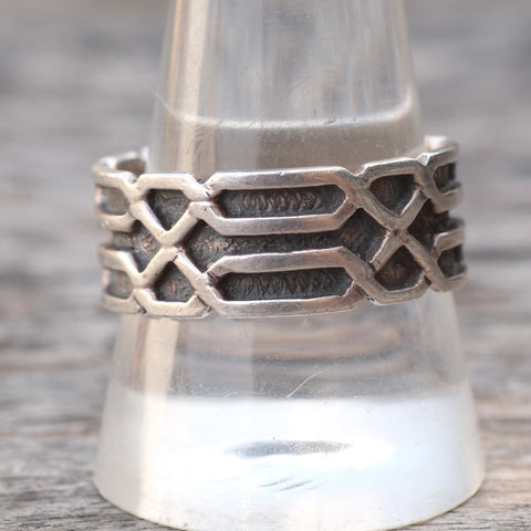 Vintage Sterling Silver Band 11