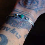 Vintage Sterling Turquoise Cuff Bracelet
