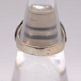 Vintage Sterling Turquoise Stamped Band Ring 7.5