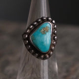 Vintage Sterling Turquoise Ring 4.75