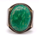 Vintage Sterling Turquoise Ring 10.5