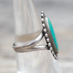 Vintage Sterling Turquoise Ring 5.75