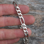 Vintage Sterling Silver Figaro Bracelet