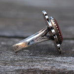 Vintage Sterling Carnelian Ring 4.75