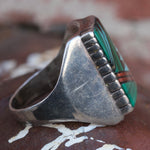 Vintage Sterling Zuni Inlay Ring 11