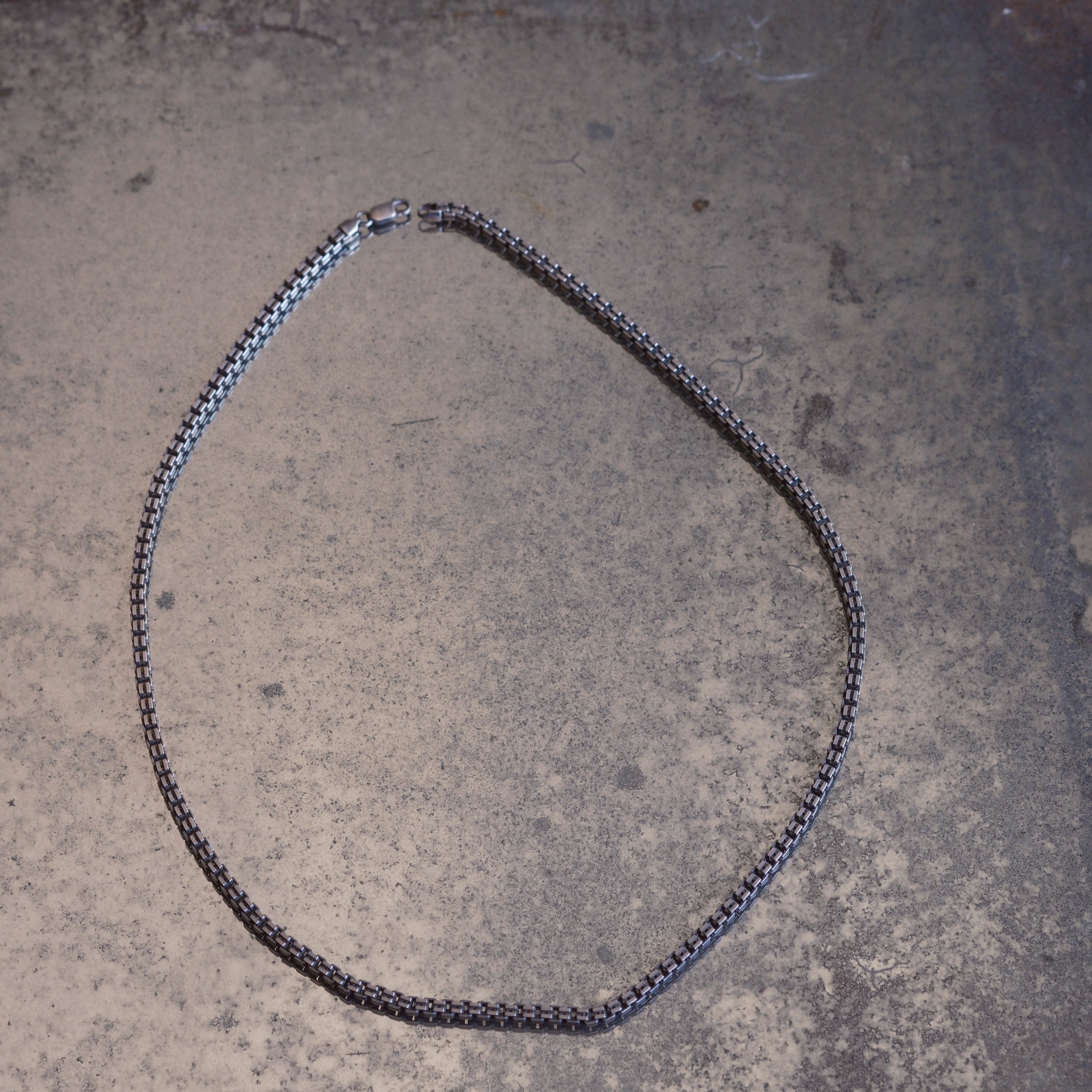 Vintage Sterling Silver Fancy Link Chain Necklace