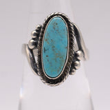 Vintage Sterling Turquoise Ring 5.75