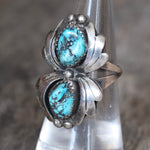 Vintage Sterling 2-Stone Turquoise Ring 6