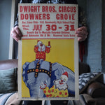 Vintage 50’s/60’s Dwight Bro’s Circus Poster