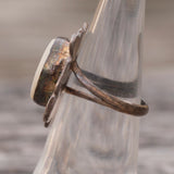 Vintage Sterling Mother Of Pearl Ring 5