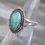 Vintage Sterling Turquoise Ring 5.25