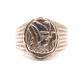 Vintage Sterling Egyptian Signet Ring 8.75