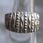 Vintage Sterling Silver Textured Ring 5.25