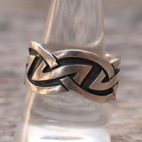 Vintage Sterling Silver Band 10.5