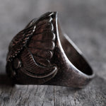 Vintage Sterling Silver Eagle Ring 10.75