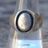 Vintage Sterling Silver Signet Ring 10