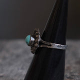 Vintage Sterling Turquoise Ring 5.75