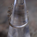 Vintage Sterling Turquoise Cluster Ring 6.5