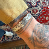 Vintage Sterling Silver Stamped Cuff