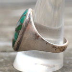 Vintage Sterling Zuni Inlay Starburst Ring 12