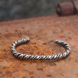 Vintage Sterling Silver Braided Cuff