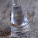 Vintage Sterling jasper Ring 10.75