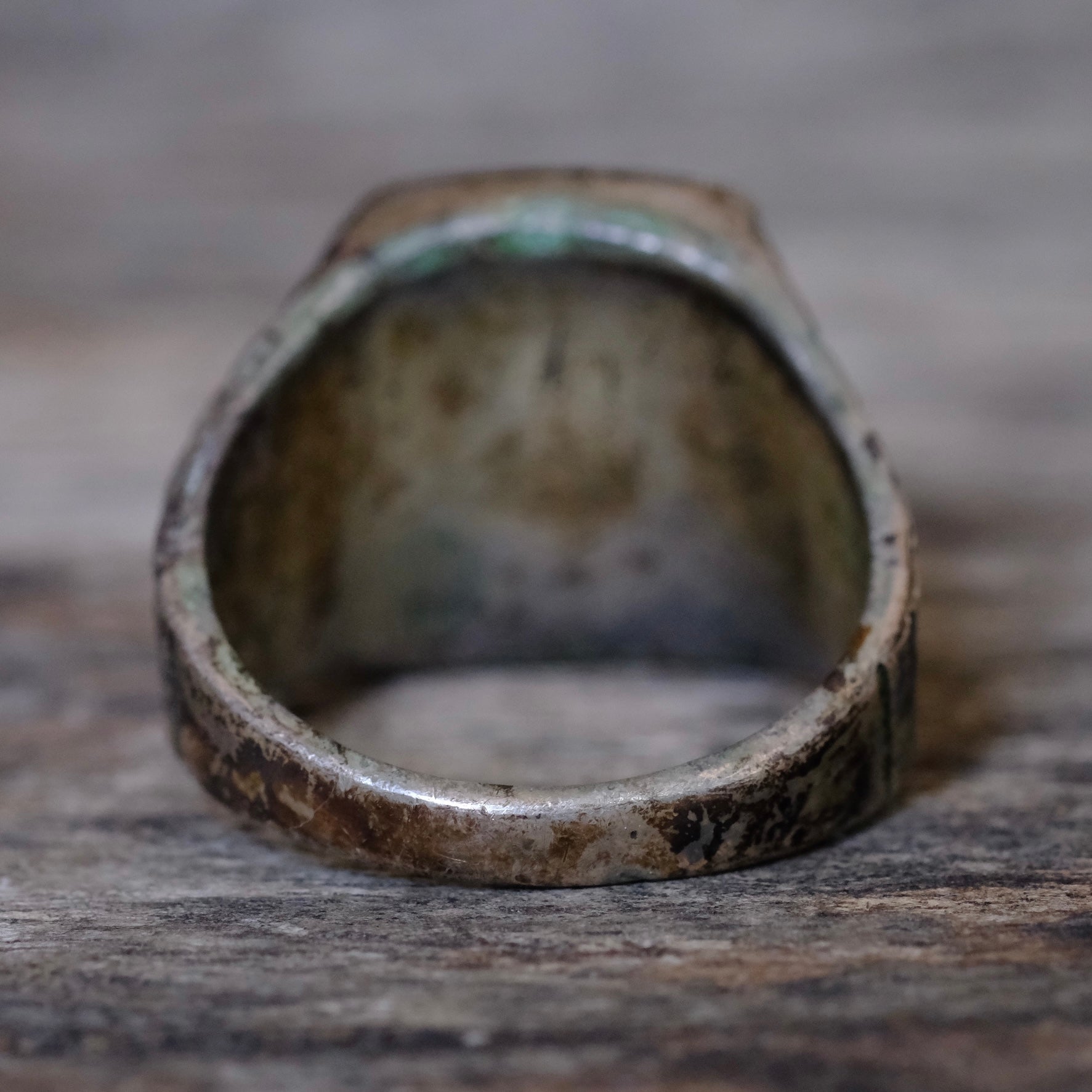 Vintage Sterling Turquoise and Coral Inlay Sunrise Ring 10