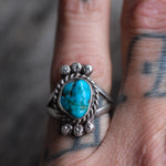 Vintage Sterling Turquoise Ring 6