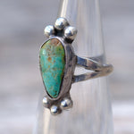 Vintage Sterling Turquoise Ring 3.25