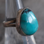 Vintage Sterling Silver Turquoise Ring 6.5