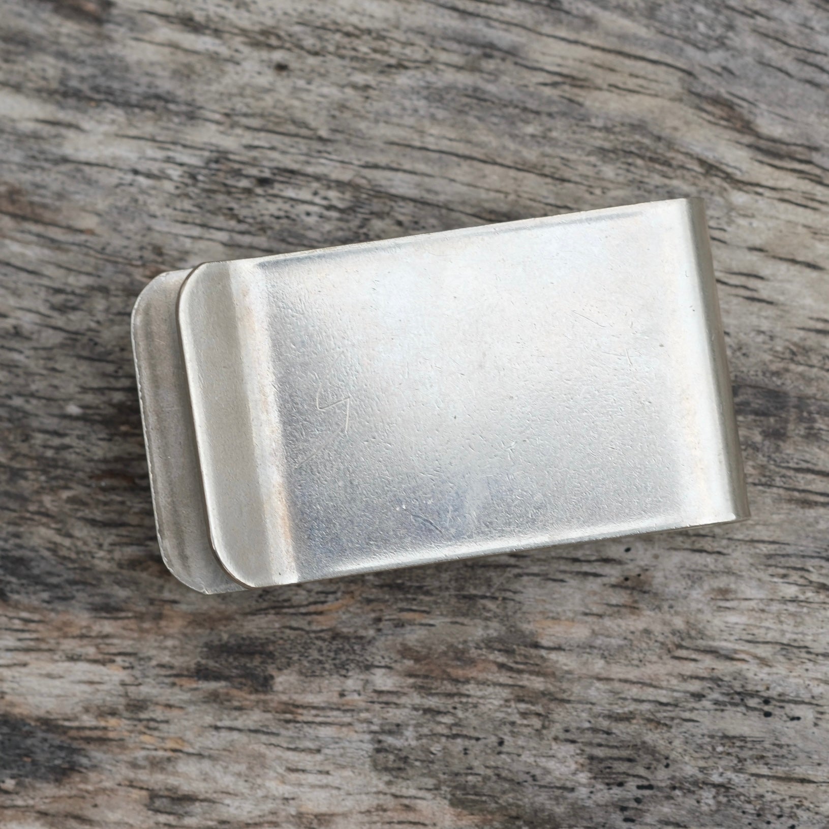 Vintage Sterling Silver Overlay Turquoise Money Clip