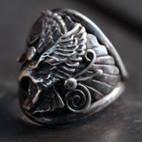 Vintage Sterling Silver Eagle Ring 11