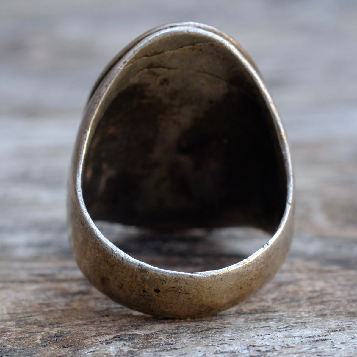 Vintage Sterling MOP and Abalone Inlay Hummingbird Ring 9