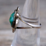 Vintage Sterling Turquoise Ring 6.75