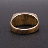 Vintage Sterling Turquoise Inlay Band 6.25