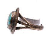 Vintage Sterling Turquoise Ring 5.25