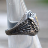 Vintage Sterling 1955 Class Signet Ring 5.5