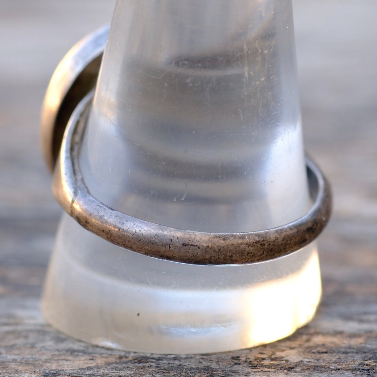 Vintage Sterling Shell Ring 12