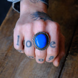 Vintage Sterling Blue Howlite Ring 7