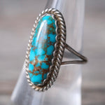 Vintage Sterling Turquoise Ring 7.25