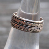 Vintage Sterling Silver Band 6