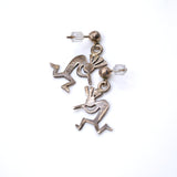 Vintage Sterling Silver Kokopelli Earrings