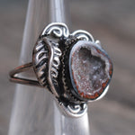 Vintage Sterling Geode Ring 5.25